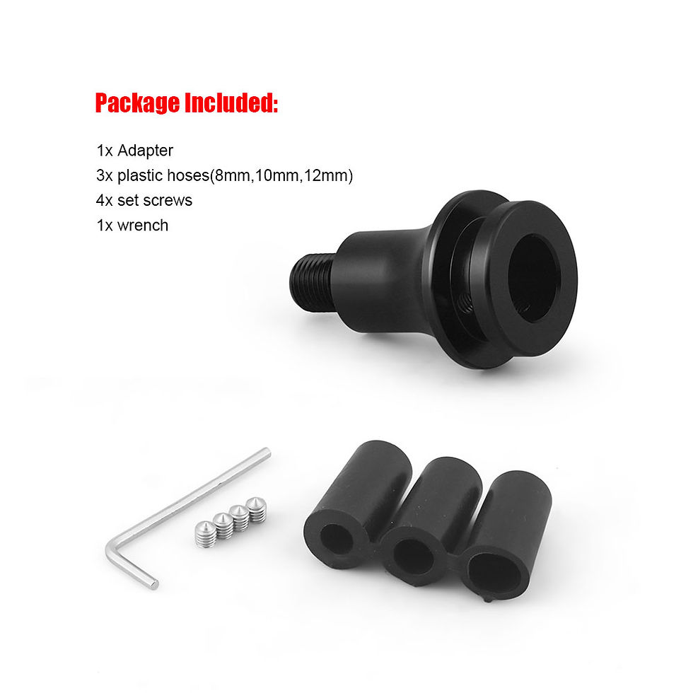Thumbnail: Universal Car Manual Gear Shift Knob Adapter For M12x1.25 Thread Aluminum Alloy