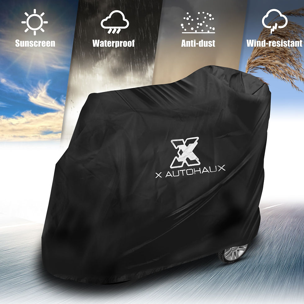 Thumbnail: Unique Bargains M Size Motorcycle Mobility Scooter Cover Waterproof Rain We..
