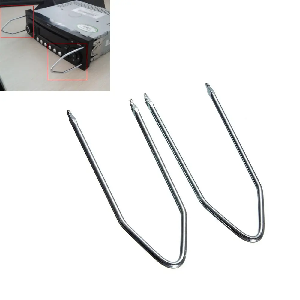 2pcs Car Radio Stereo Release Removal Tool Removal Key Car Tool Accessories Univ