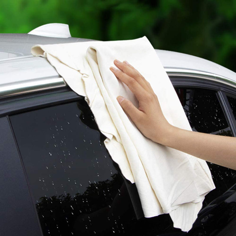 Natural Deerskin Leather Clean Cloth Car Home Washing Care Quick Dry Cleaning To