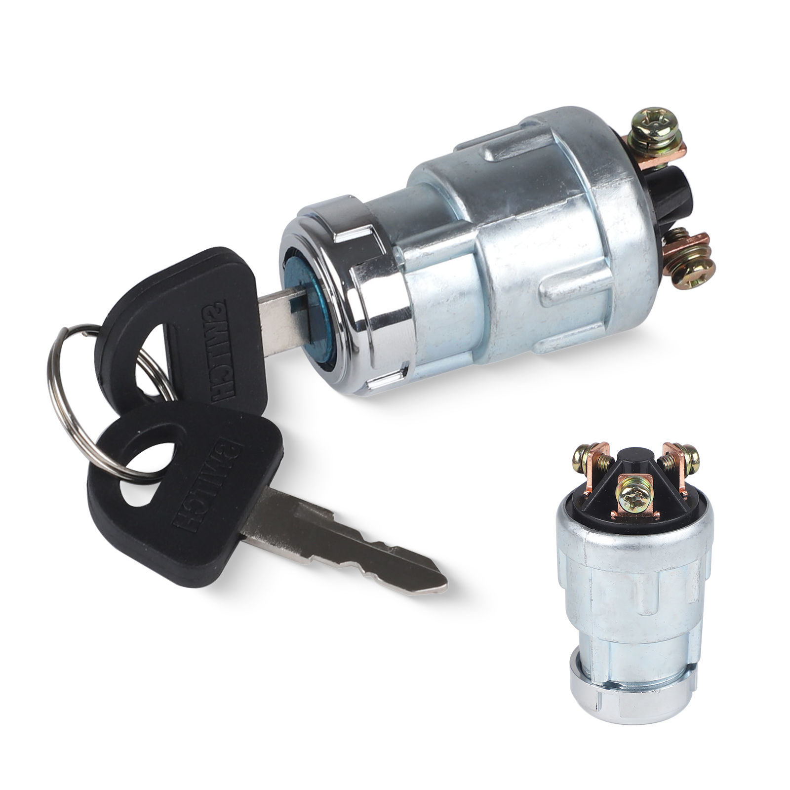 12V Universal 3 Position 3 Terminal Engine Ignition Start Switch With 2 Keys For
