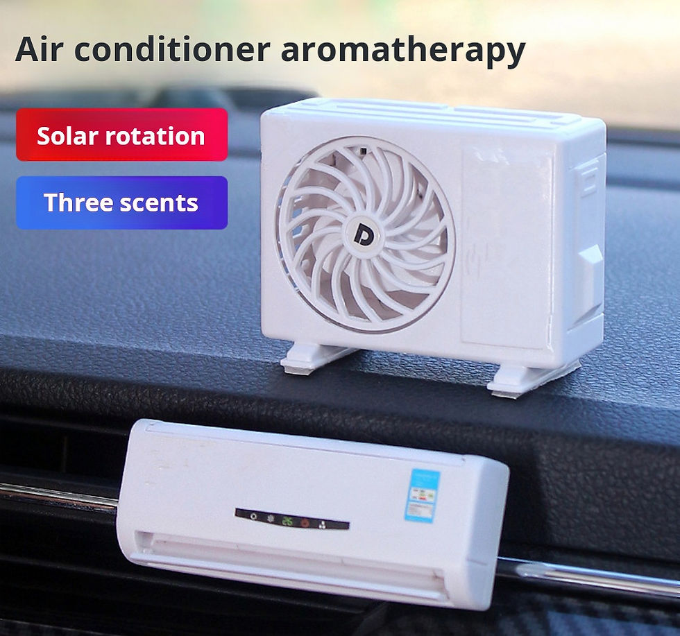 Thumbnail: New Solar Fan Ornaments Car Interior Accessories Car Air Vents Dashboard Decorat