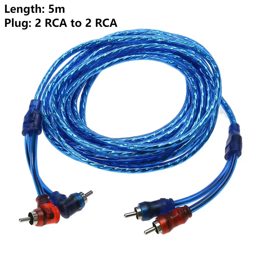 Thumbnail: 1500W Audio Speakers Wiring Kit 8GA Car Power Amplifier Wiring Kit 60 AMP Fuse H