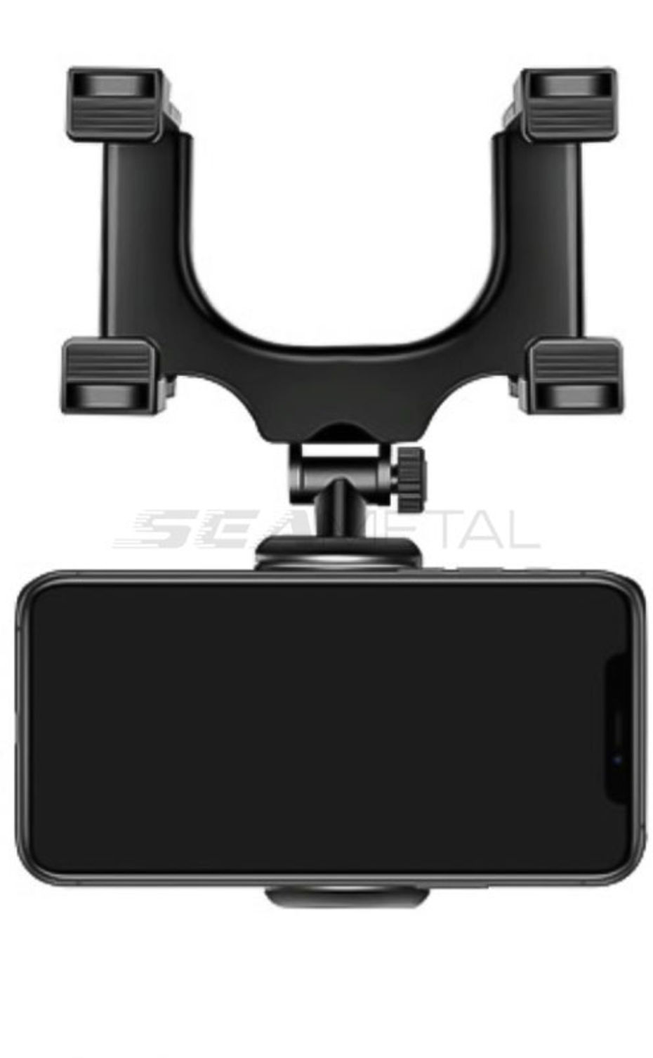 Thumbnail: SEAMETAL Car Rearview Mirror Phone Holder Stable Anti Shake Rear View Phone Moun