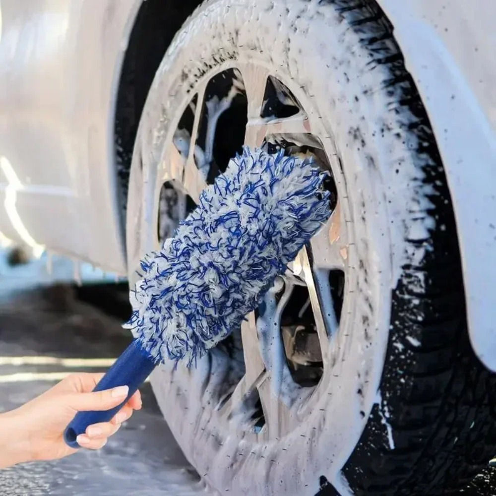 Car Wash Super Plush Microfiber Tire Rim Wheel Hub Cleaning Brush Car Beauty Car