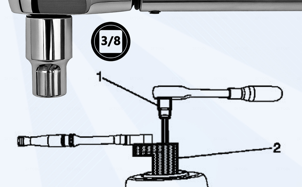 Thumbnail: A steel shock absorber socket—a tool for the removal and installation of shock a