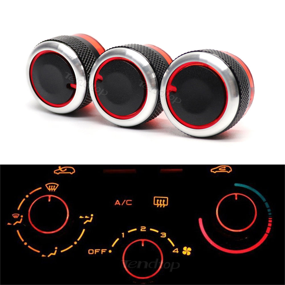 3Pcs/Set AC Knob Switch Air Conditioning Heat Control Switch Car Accessories Fit