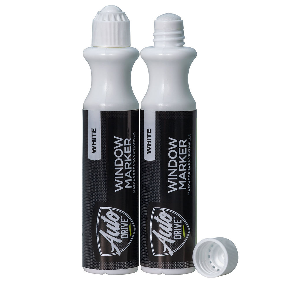 Thumbnail: Auto Drive Universal Automotive Window Marker Kit, White, 48 ml/1.62 oz., 6..