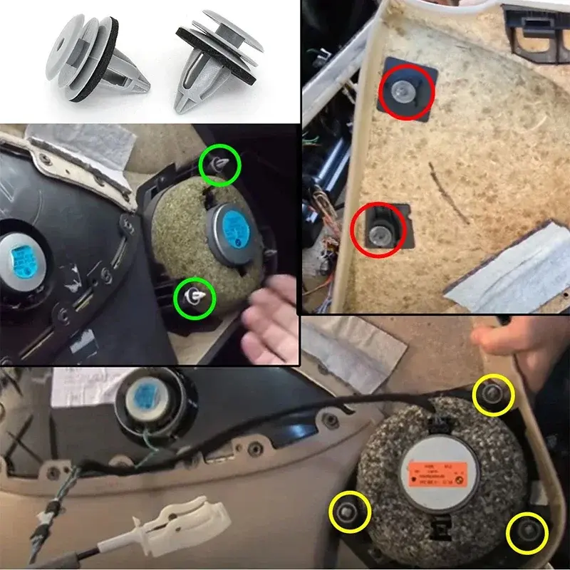 Thumbnail: 20pcs Car Door Panel Card Trim Cover Fixing Clip For BMW E88 F45 E36 E46 E90 E91