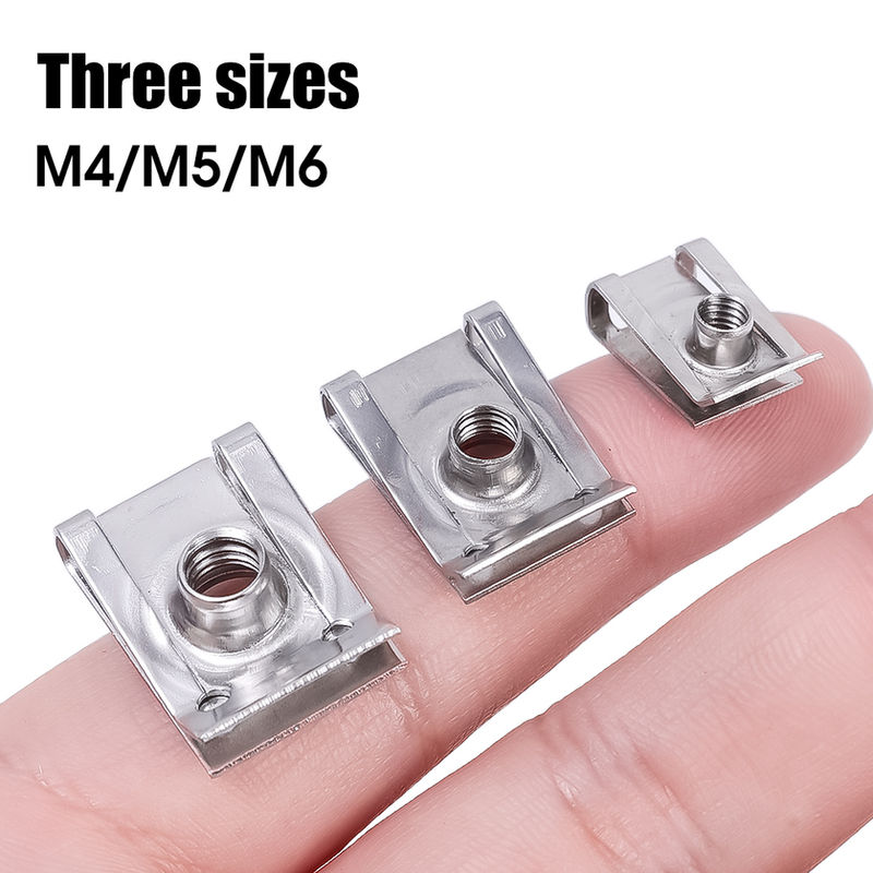 Thumbnail: M4 M5 M6 U Type Car Self-tapping Nut Clip Stainless Steel Nut Kit Suitable for M