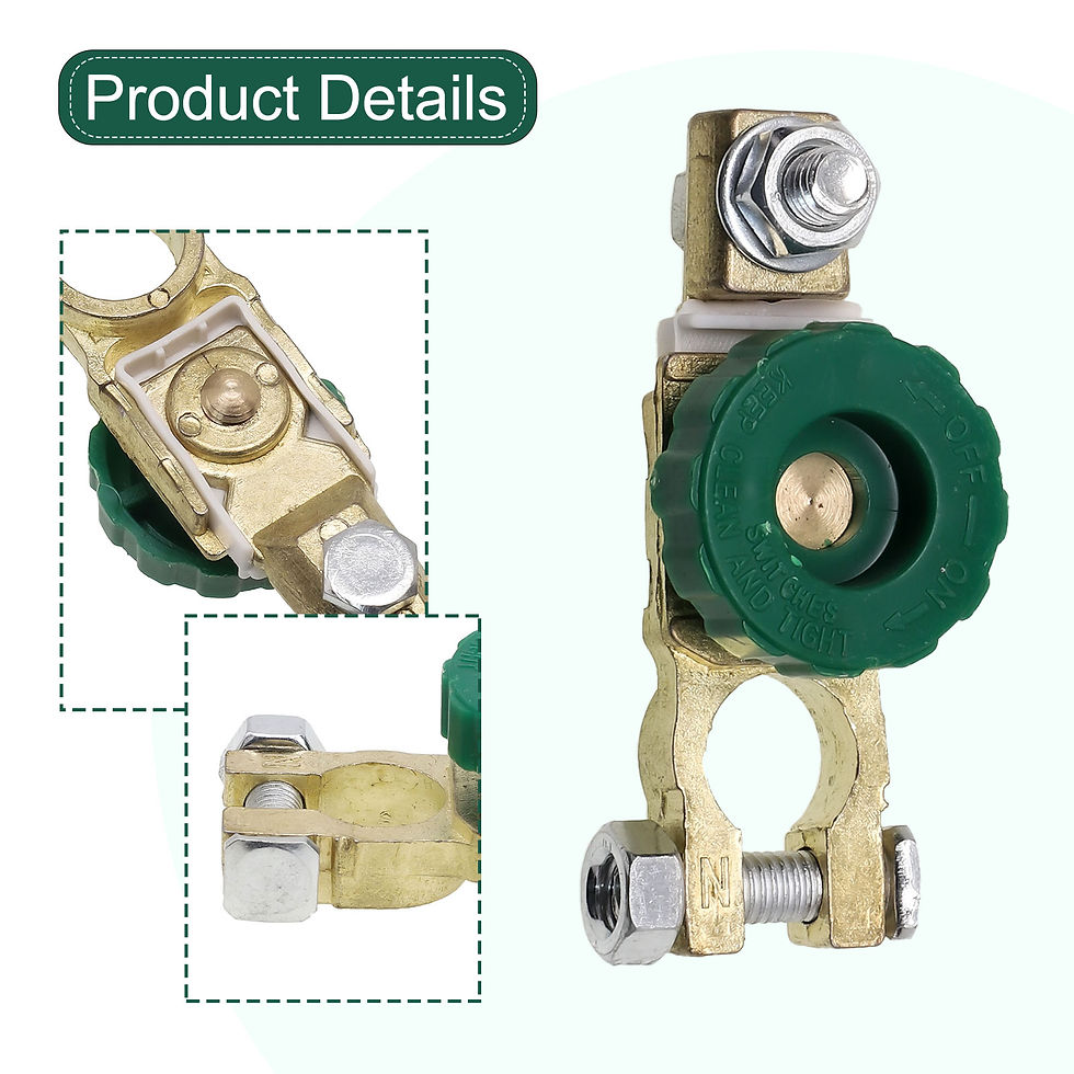 Thumbnail: Battery Disconnect Isolator Cut Off Switch Fits Standard Negative Terminal Unive