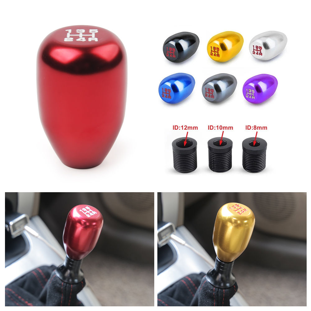 Aluminum Alloy Universal 5 Speed Car Auto Gear Shift Knob For Manual Transmissio