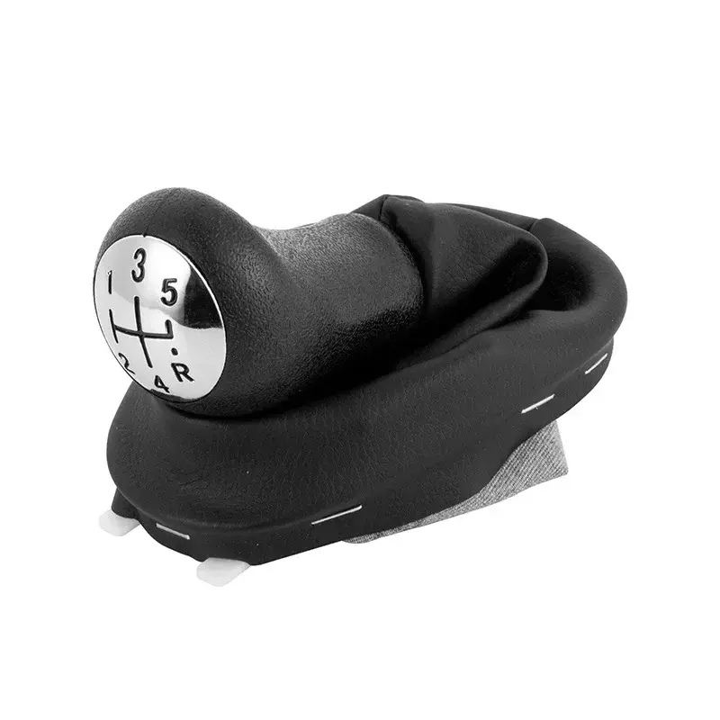 Thumbnail: 5 Speed Car Shift Gear Knob with Lever Gaitor Boot Cover for Renault Clio 2 II C