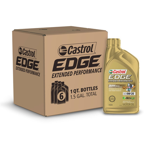 Castrol Edge Extended Performance 0W-20 Advanced Full Synthetic Motor ...