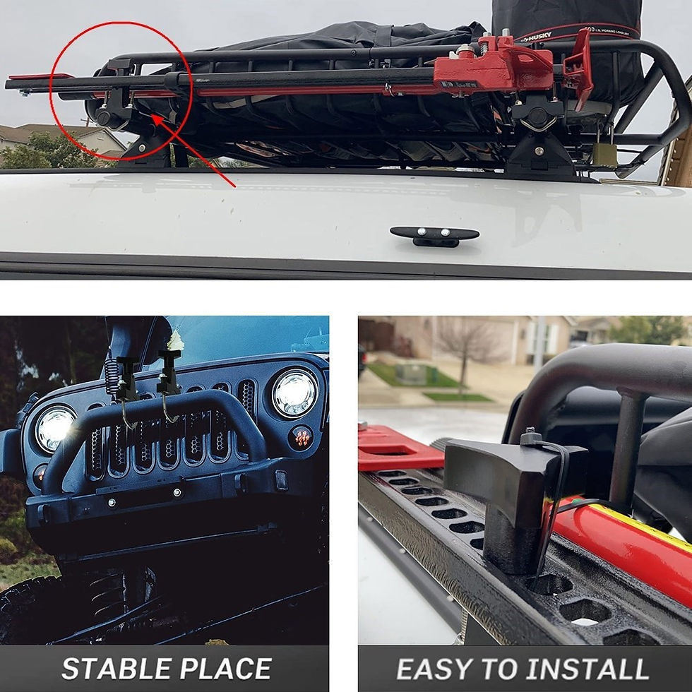 Thumbnail: 2Pcs Universal Mount Front Tube Adjustable Car Jack Tube Mount Bracket 1"-2.5" F