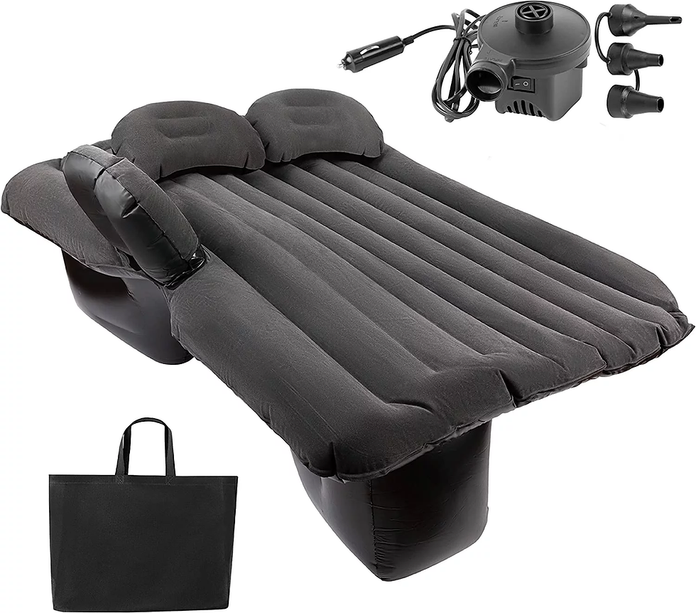 Car Travel Inflatable Air Mattress Back Seat - Car Bed Back Seat with 2 Air Pil