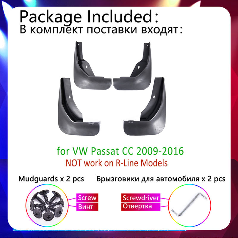 Thumbnail: for Volkswagen VW Passat CC 2009~2016 Mudflaps Mudguard Fender 2010 2011 2012 20