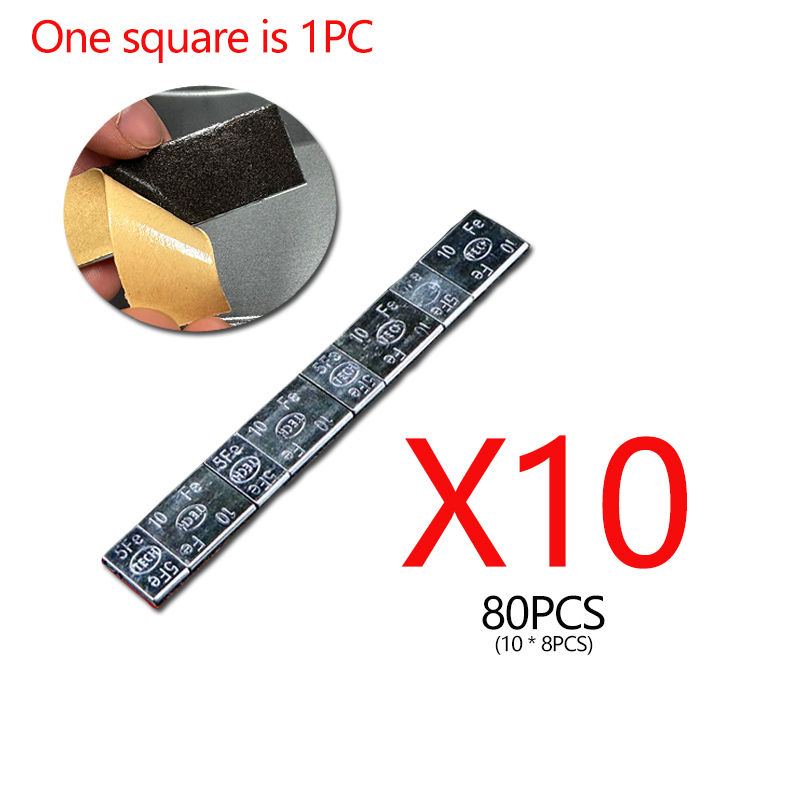 Thumbnail: 10/25pcs Wheel Balance Weight Car Tire Adhesive Iron Wheel Tyre Balancer Block W