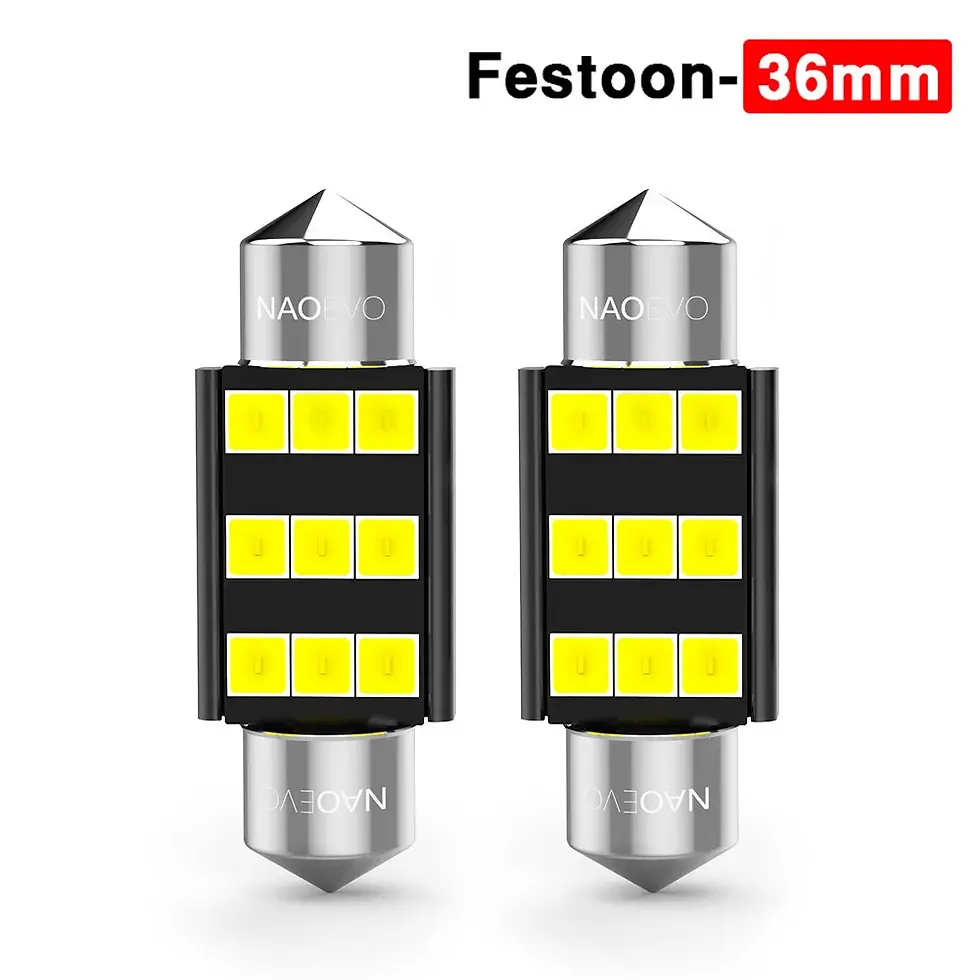 Thumbnail: NAO C5W LED Festoon 28mm 31mm 36mm 39mm 41mm 44mm C10W Bulb 2835 SMD Car interio