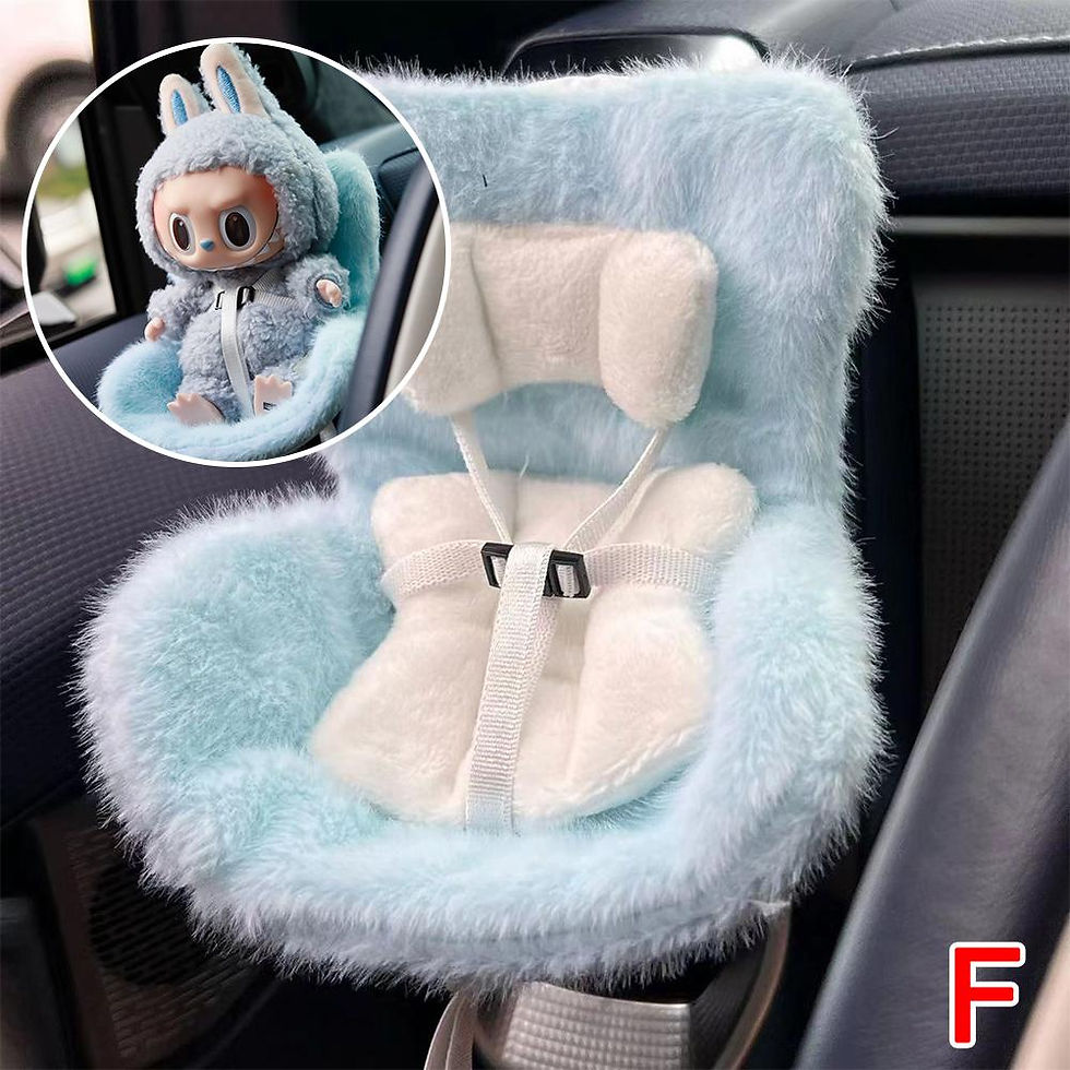 Thumbnail: Cute Doll Car Safety Seat Car Air Outlet Decoration for 17cm labubu Car Interior