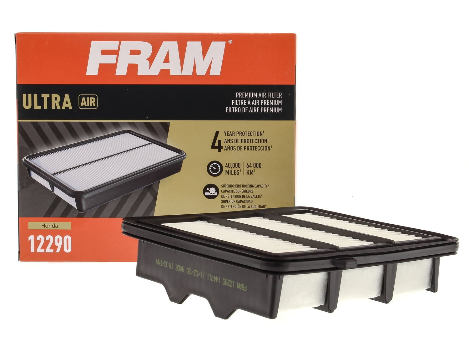 FRAM Ultra Air, XGA12290, Premium Engine Air Filter for Select Honda Accord..