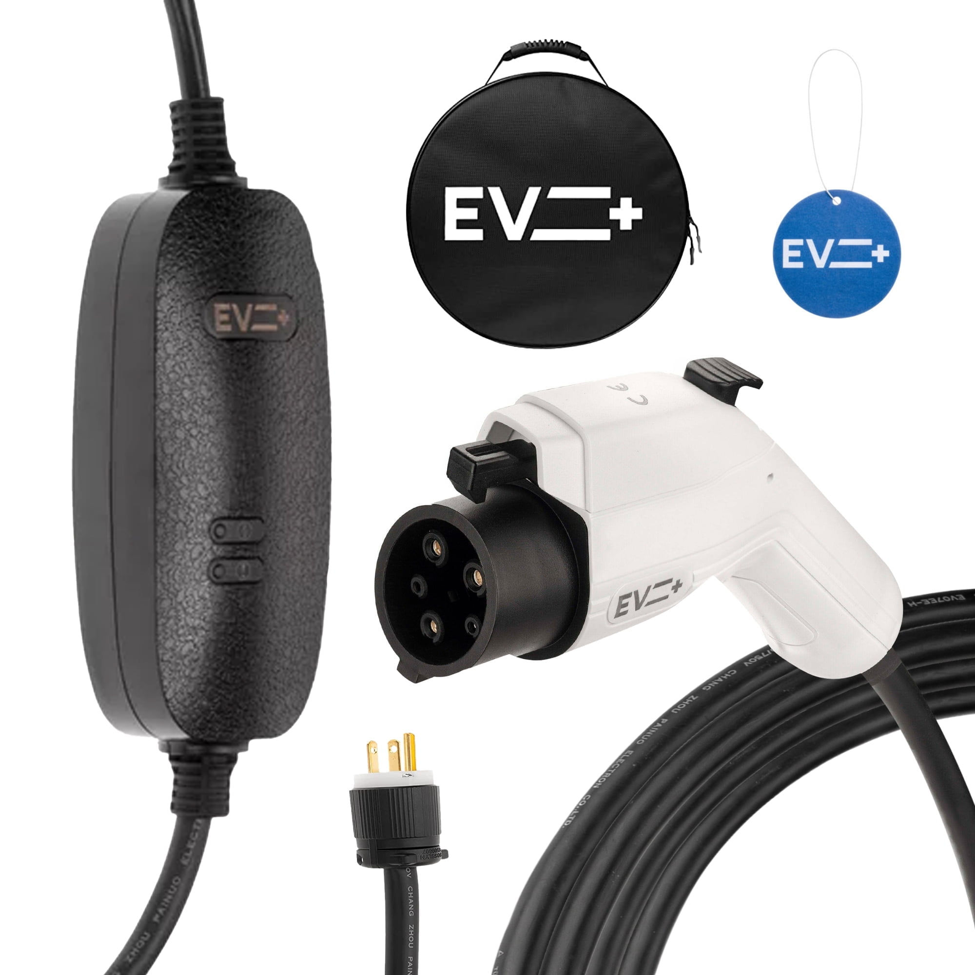 EV+ Level 2 EV Charger, 16A Portable Electric Vehicle Charging Station, SAE..