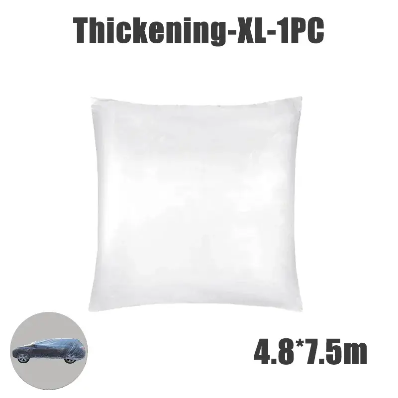 Thumbnail: Disposable Transparent Car Clothing Cover Dustproof Rainproof Transparent Paint