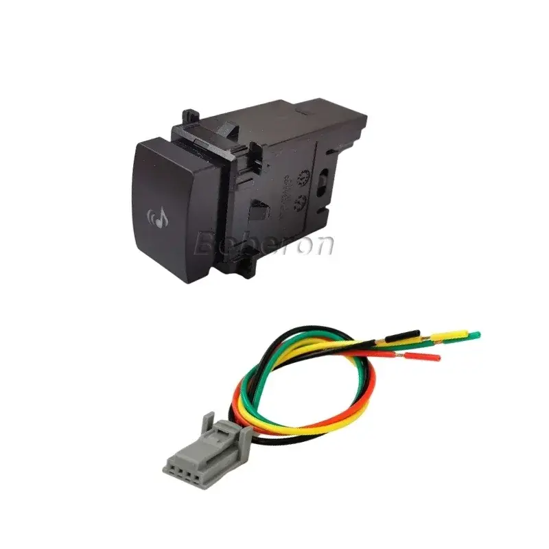 Thumbnail: Interior LED Switch Front Fog Light Rearview Mirror Heating Push Button Music Sw