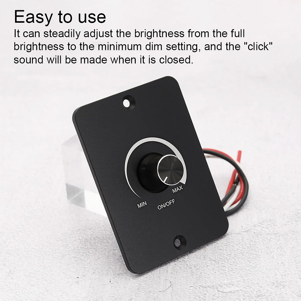 Thumbnail: Convenient And Durable Dimmer Switch For 12V Lights Convenient Efficient Functio