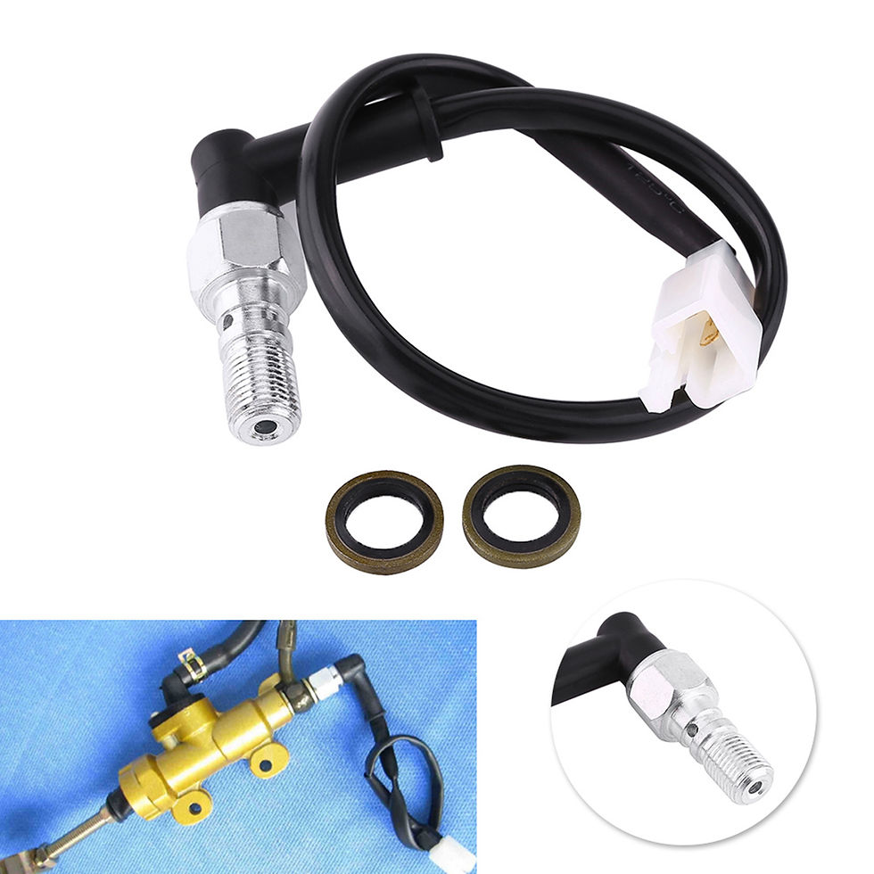 Thumbnail: M10*1.25MM/M10*1MM Universal Motorcycle Hollow Bolt Hydraulic Brake Pressure Rea