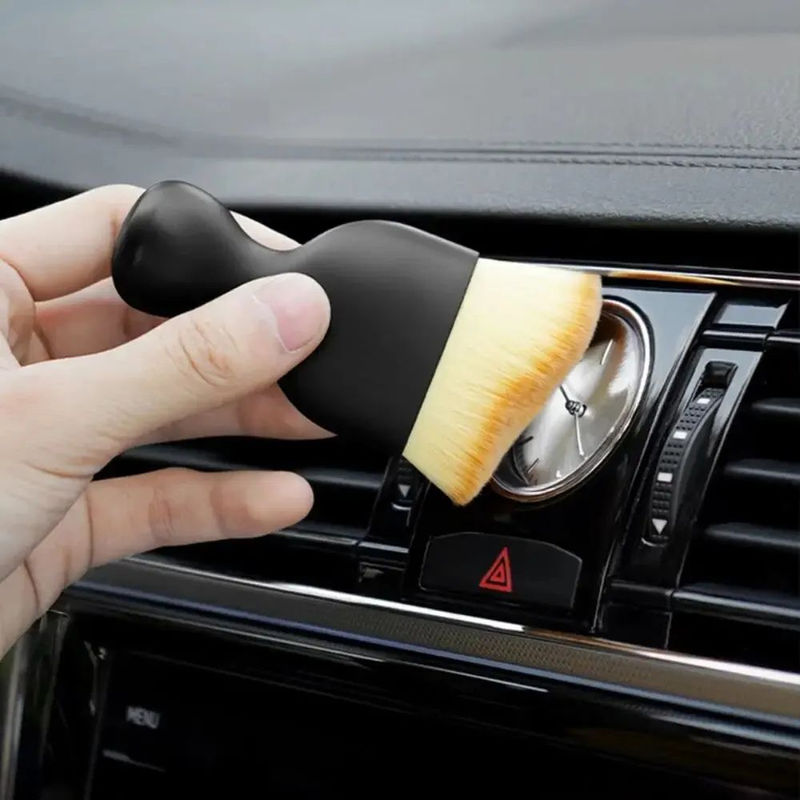 Thumbnail: 2 Pcs Car Interior Dust Sweeping Soft Brush Car Washing Tool Keyboard Gap Car Du