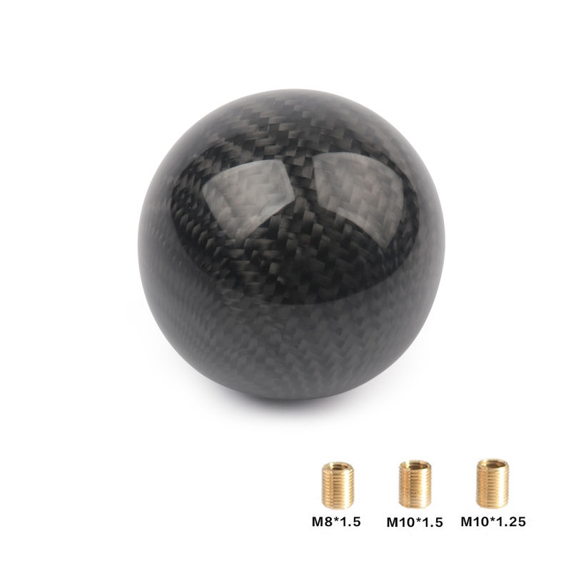 Thumbnail: Universal Car Gear Shift Knob Carbon Fiber Car Gear Shift Knob Shifter Lever Rou
