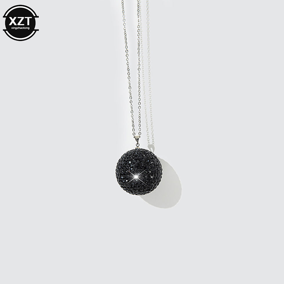 Thumbnail: Car Crystal Ball Pendant Car Rearview Mirror Pendant Bling Bling Rhinestone Ball