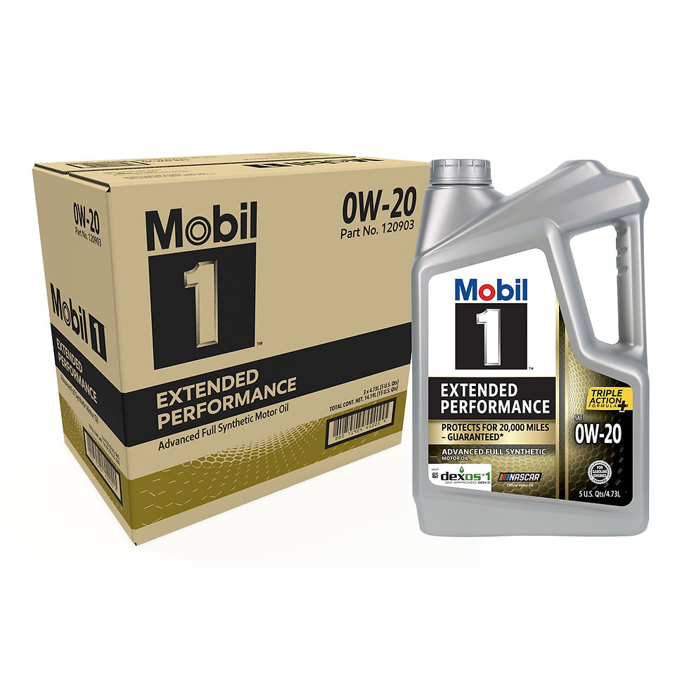 Mobil 1 Extended Performance Full Synthetic Motor Oil 0W-20, 5 Quart (Pack ..
