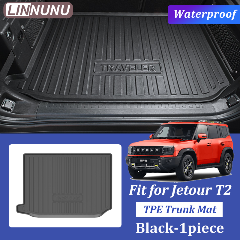 Thumbnail: LINNUNU Car Trunk Mat for Chery Jetour T2 Traveller 2026 All-Weather Black TPE R