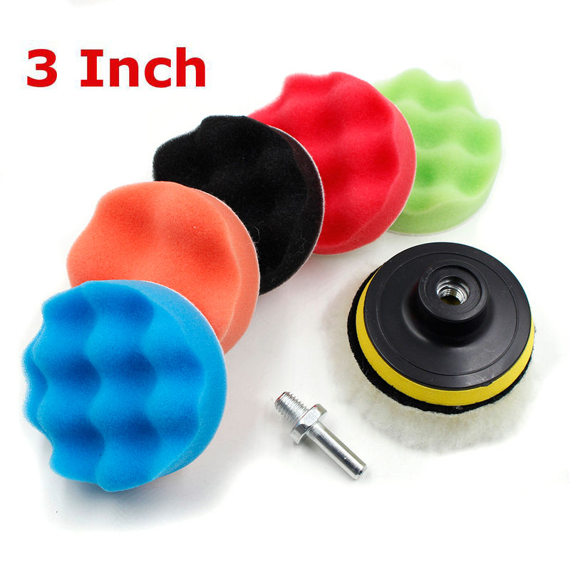 Thumbnail: 3/5/6/7 Inch Car Polishing Kit Polish Pad Car Polish Buffing Pad Abrasive Disc S