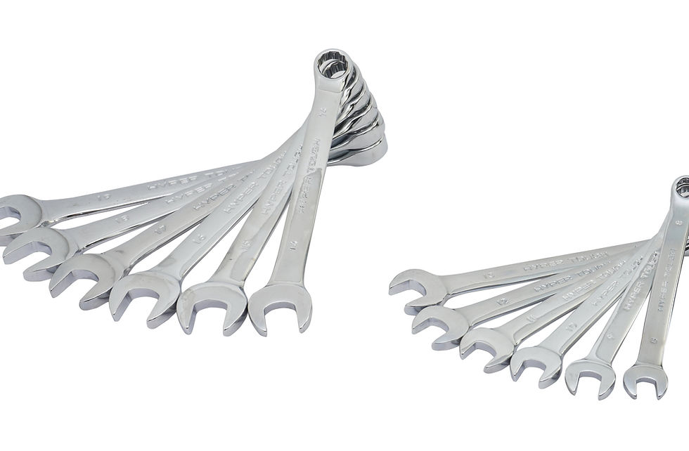 Thumbnail: Hyper Tough 12-Piece Combination Wrench Set - Metric