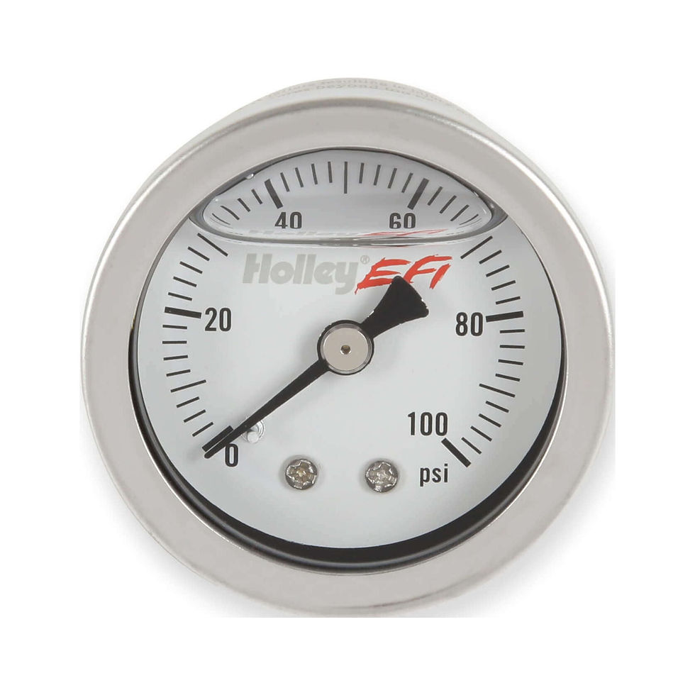 Holley EFI 26-507 Fuel Pressure Gauge - 0-100psi - 1.5 inch - Glycerin Fill..