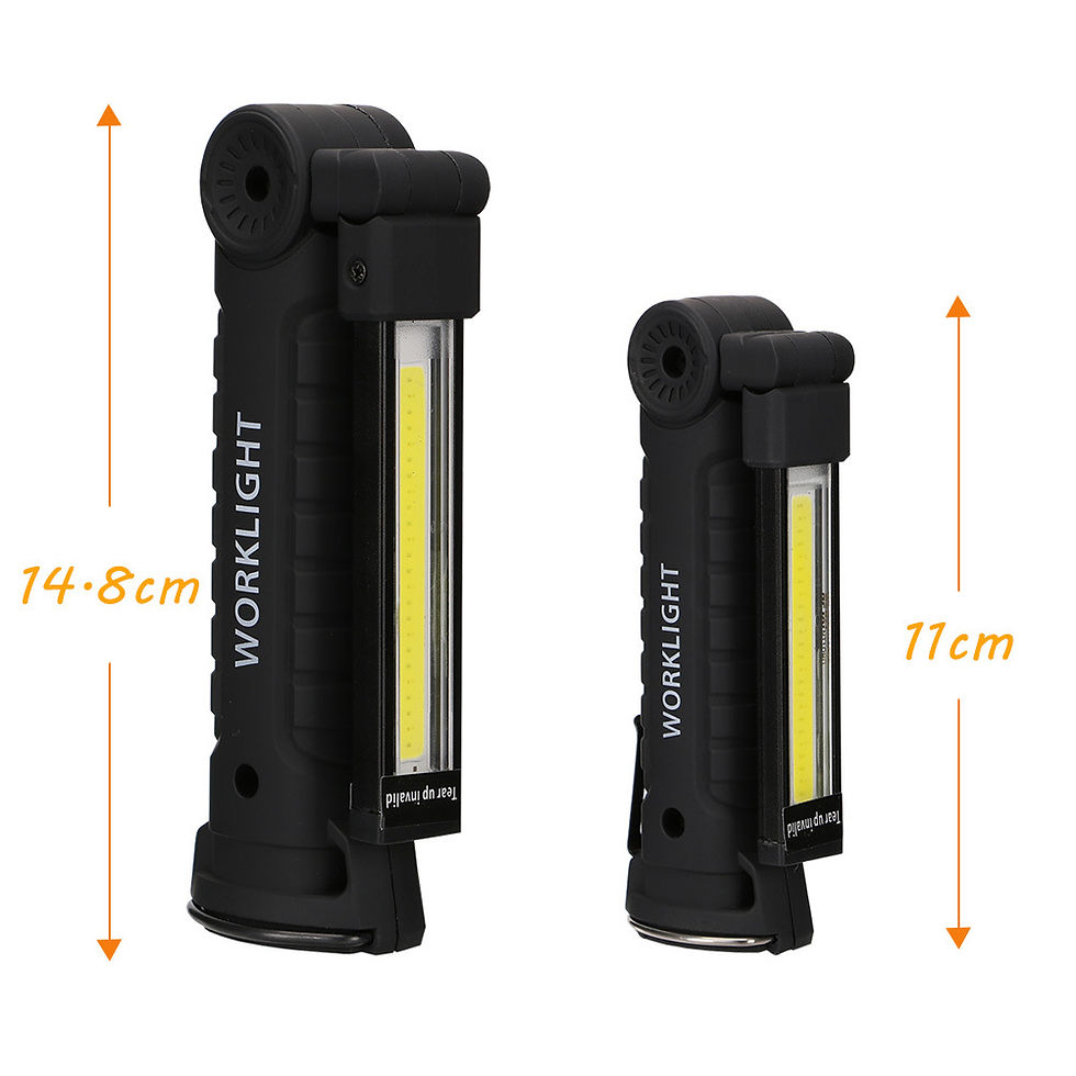 Thumbnail: 1/2/4Pcs Magnetic COB LED Flashlight Portable USB Rechargeable Work Light Hangin
