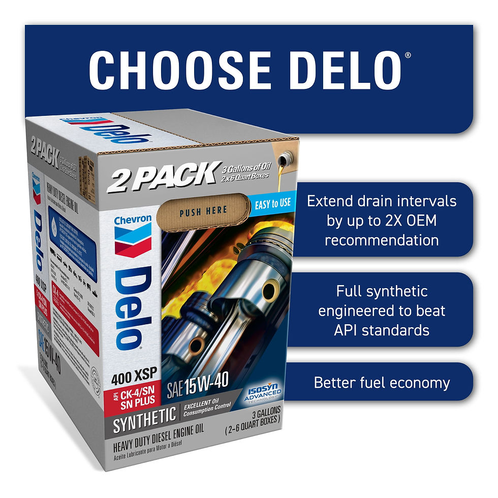 Thumbnail: DELO XSP Full Synthetic Diesel Motor Oil SAE 15W-40 3 Gallon Smart Change C..