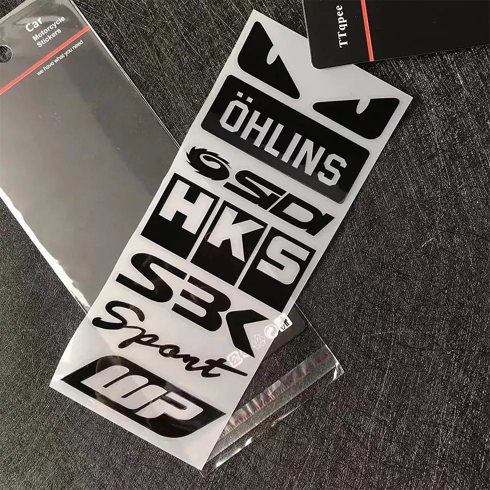 Thumbnail: Reflective Motorcycle Whole SET Decals Tank Moto Helmet Stickers Accessories For