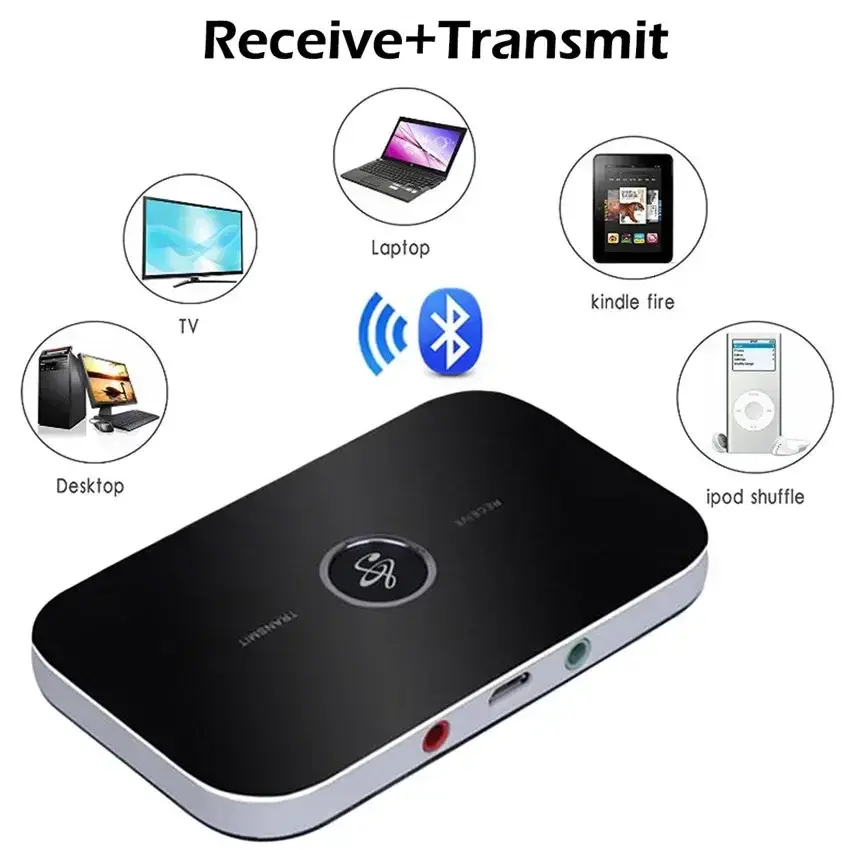 Thumbnail: Bluetooth 5.0 Audio Transmitter Receiver Stereo 3.5mm AUX Jack RCA USB Dongle Mu