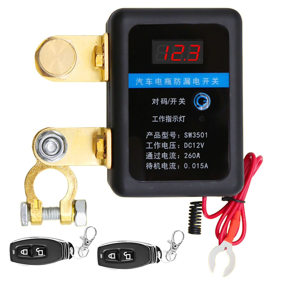 Thumbnail: DC 2V Remote Control Battery Disconnect Battery Switch Relay Cut Off Isolator Sw