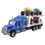 Thumbnail: Vokodo Toy Semi Truck Trailer 15" Includes 4 ATVs Friction Carrier Hauler K..