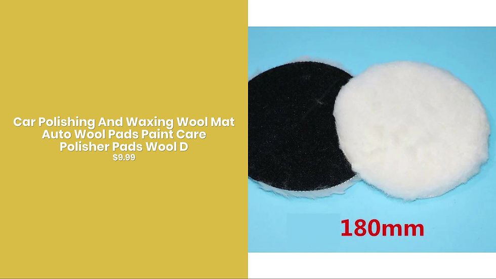 Thumbnail: Car Polishing And Waxing Wool Mat Auto Wool Pads Paint Care Polisher Pads Wool D