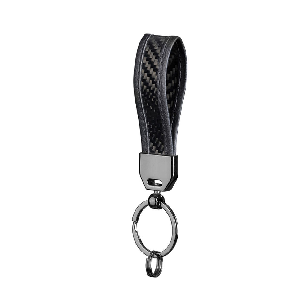 Thumbnail: T-carbon Carbon Fiber Keychains Anti-lost Key Chains For Women Men Girl Key Hold