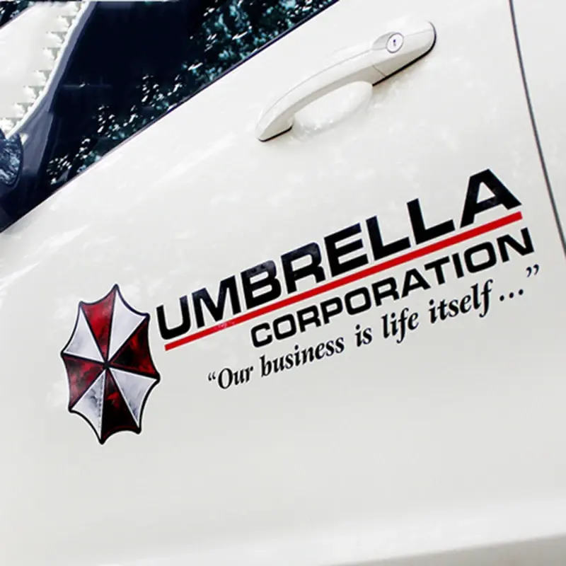 Resident Evil Car Stickers Racing Style Umbrella Side Door Decor Stickers DIY Mo