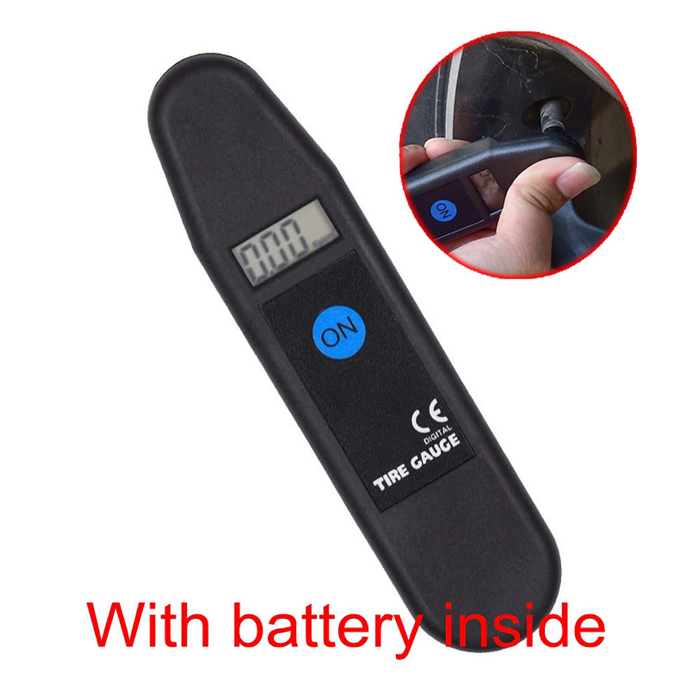 Thumbnail: Digital Car Tire Tyre Air Pressure Gauge Meter LCD Display Manometer Barometers