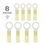 Thumbnail: EverStart 8-Piece Heat Shrink Ring Wire Connectors, Yellow, UL Listed, Mode..