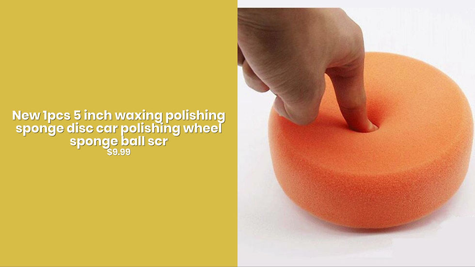 Thumbnail: New 1pcs 5 inch waxing polishing sponge disc car polishing wheel sponge ball scr